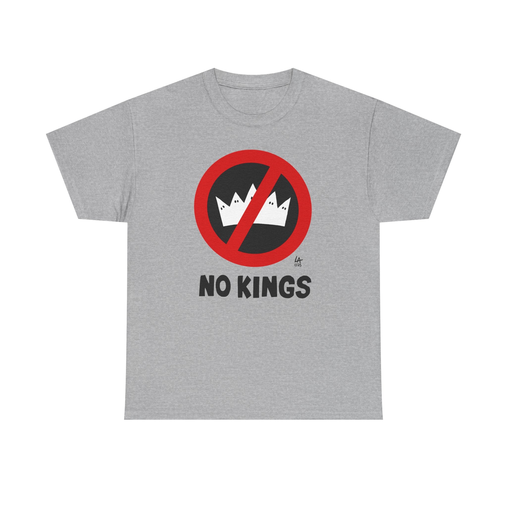 NO KINGS Design by LALO ALCARAZ Unisex Heavy Cotton Tee