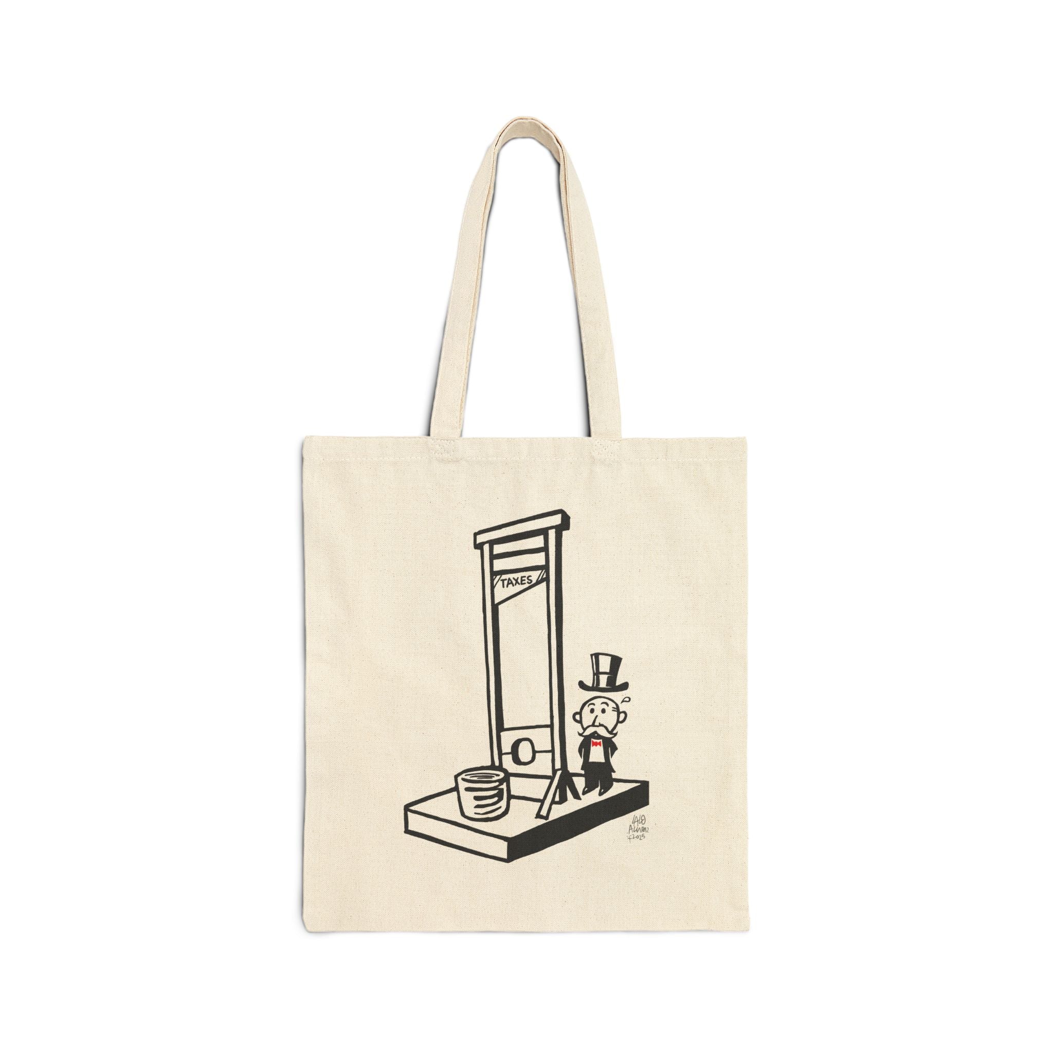 BILLIONAIRE TAX CUT Tote by Lalo Alcaraz Canvas Tote Bag