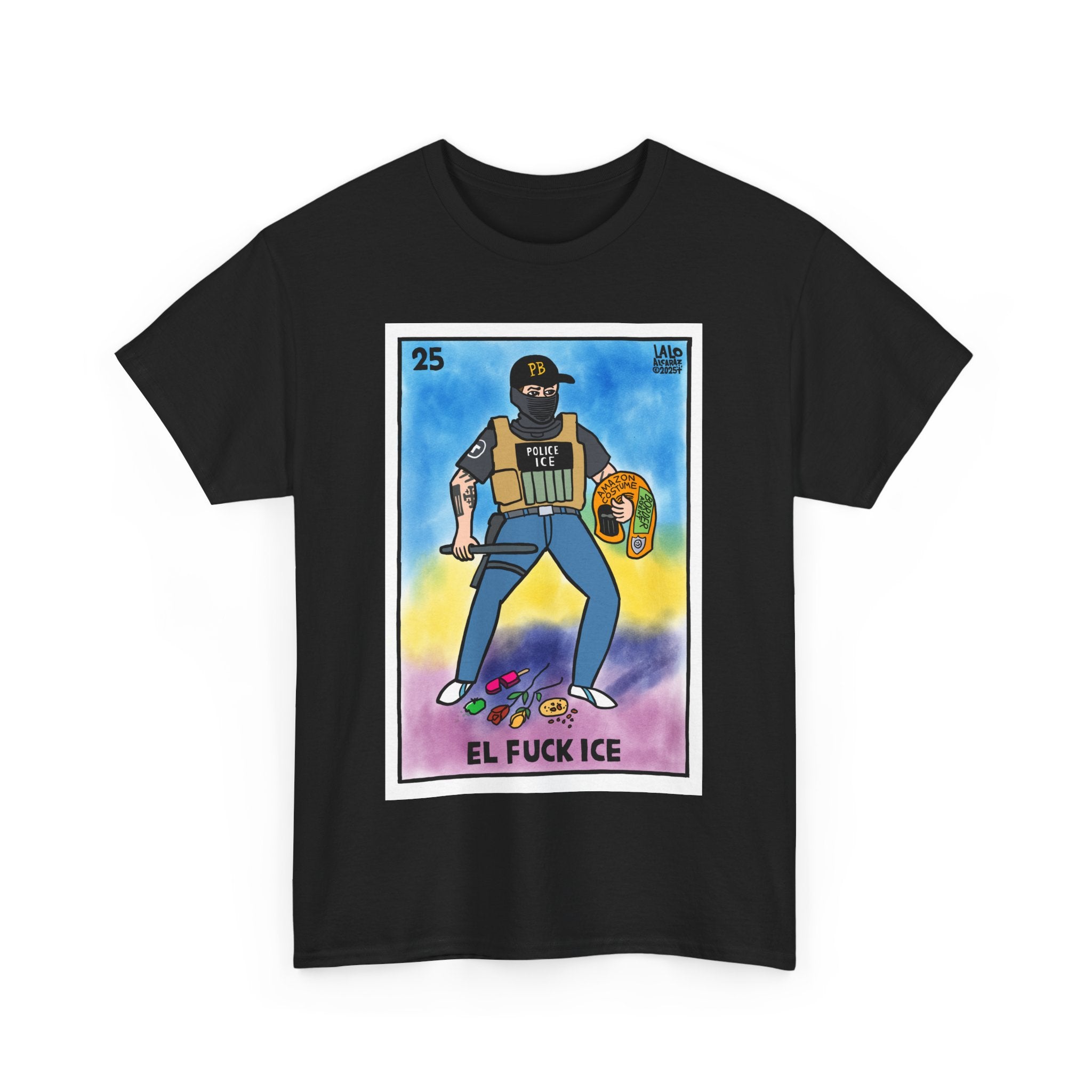 EL FAKE ICE Voteria Design by LALO ALCARAZ Unisex Heavy Cotton Tee