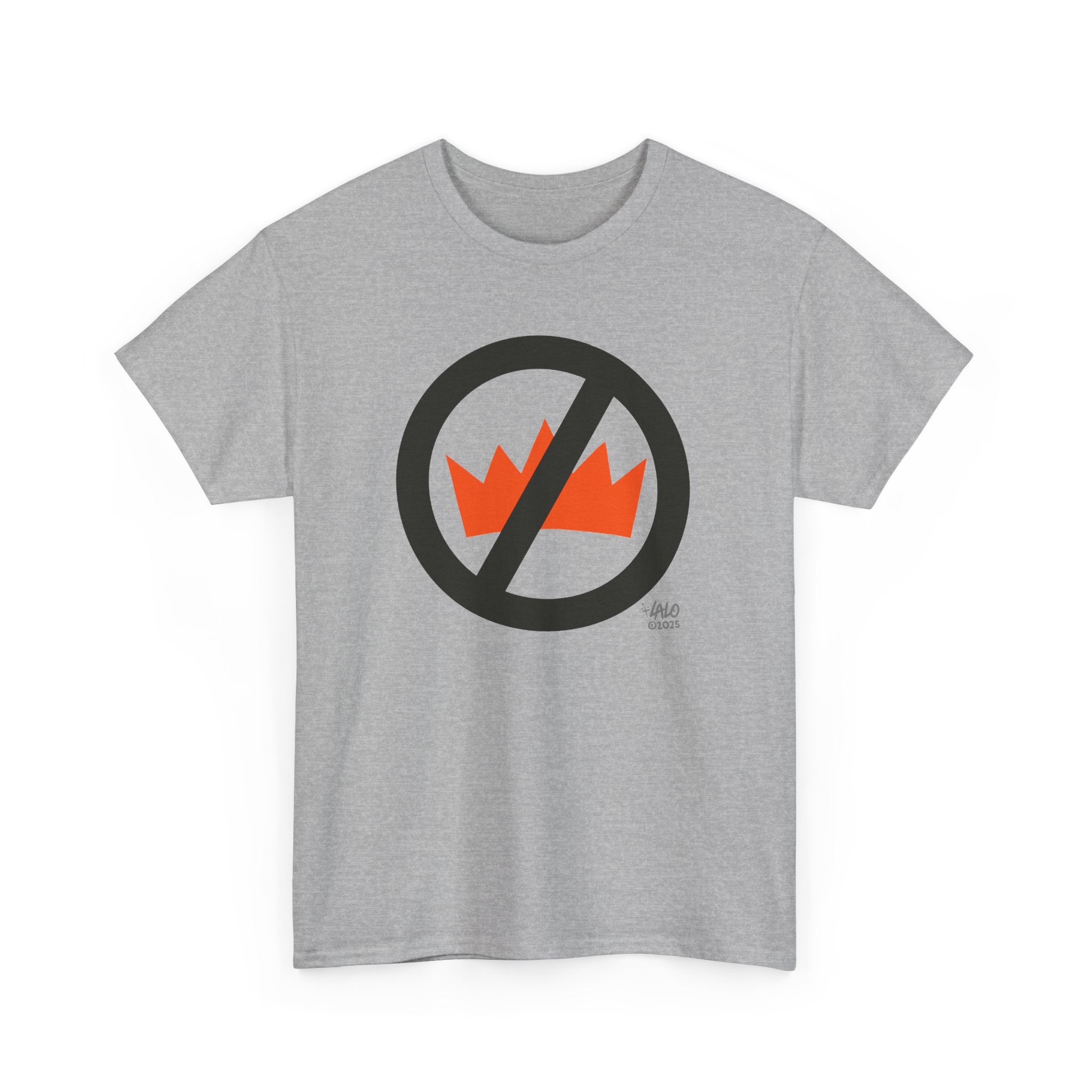 NO KINGS T-shirt design by LALO ALCARAZ Unisex Heavy Cotton Tee -Casual Graphic Tee for Eco-Conscious Individuals