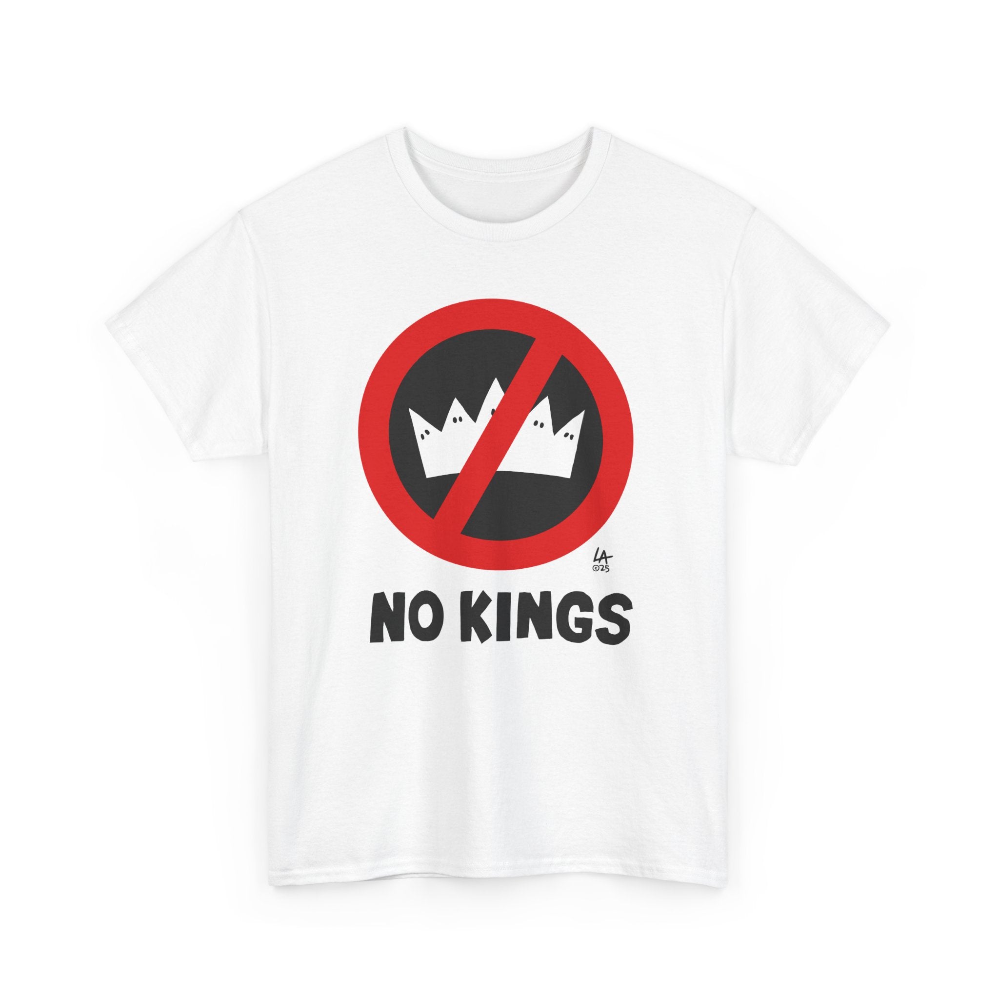 NO KINGS Design by LALO ALCARAZ Unisex Heavy Cotton Tee