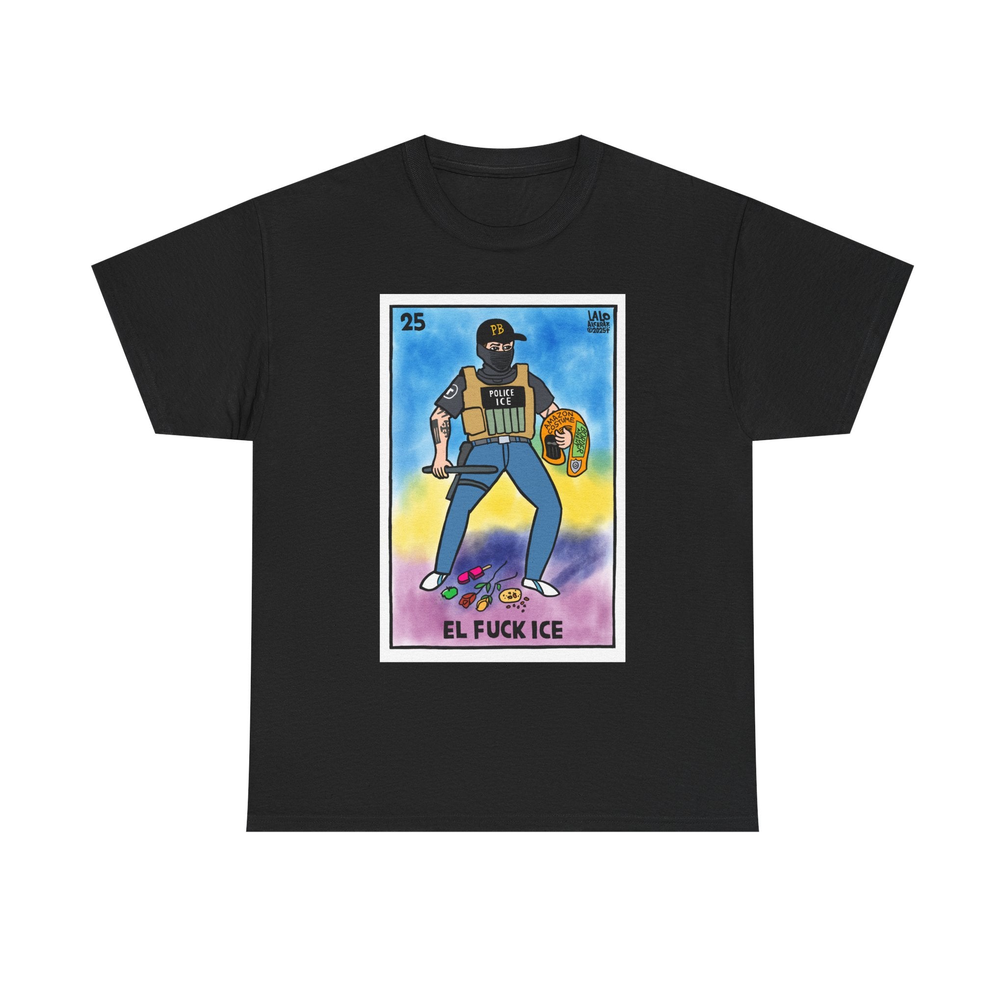EL FAKE ICE Voteria Design by LALO ALCARAZ Unisex Heavy Cotton Tee