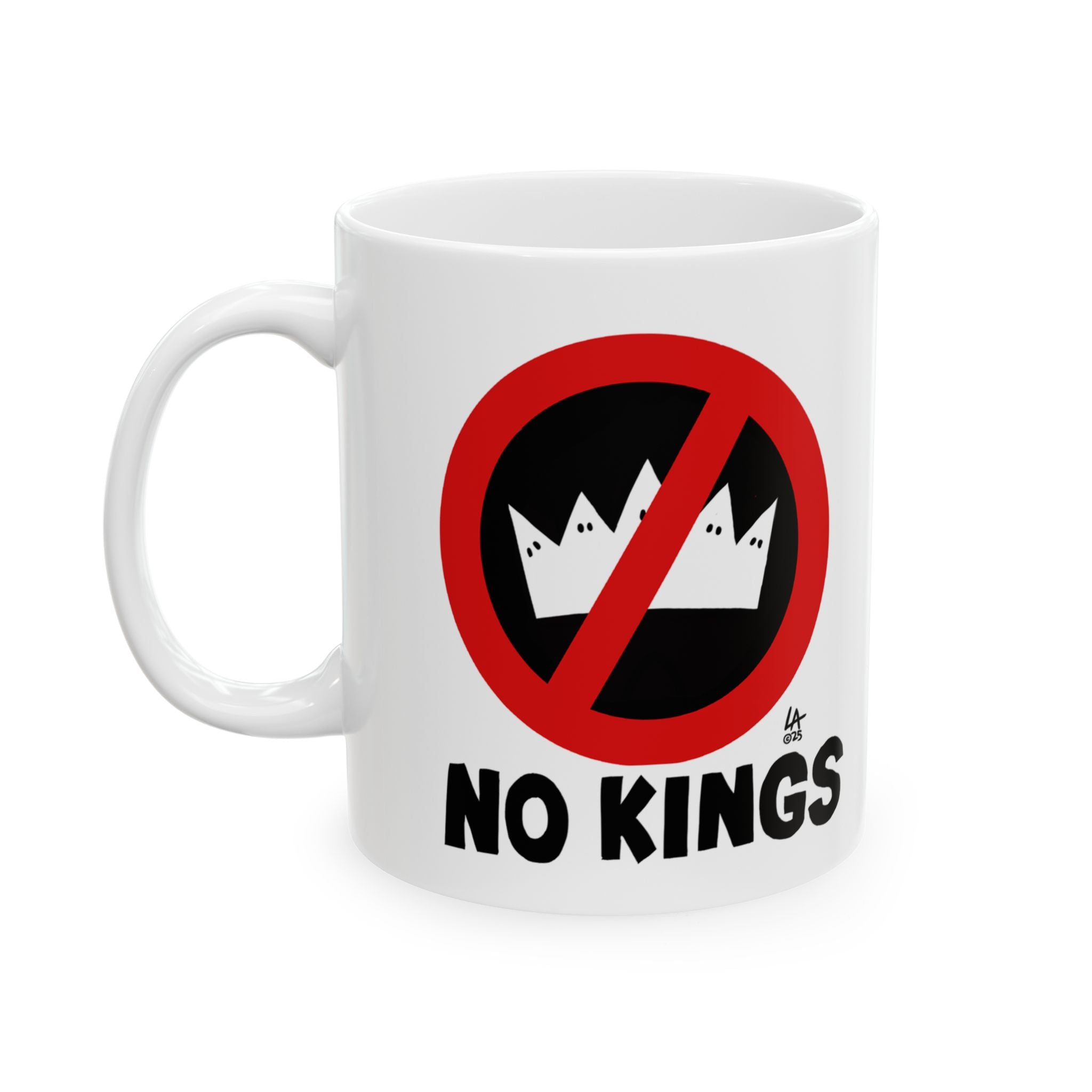 No Kings Ceramic Coffee Mug - Resistance Drinkware