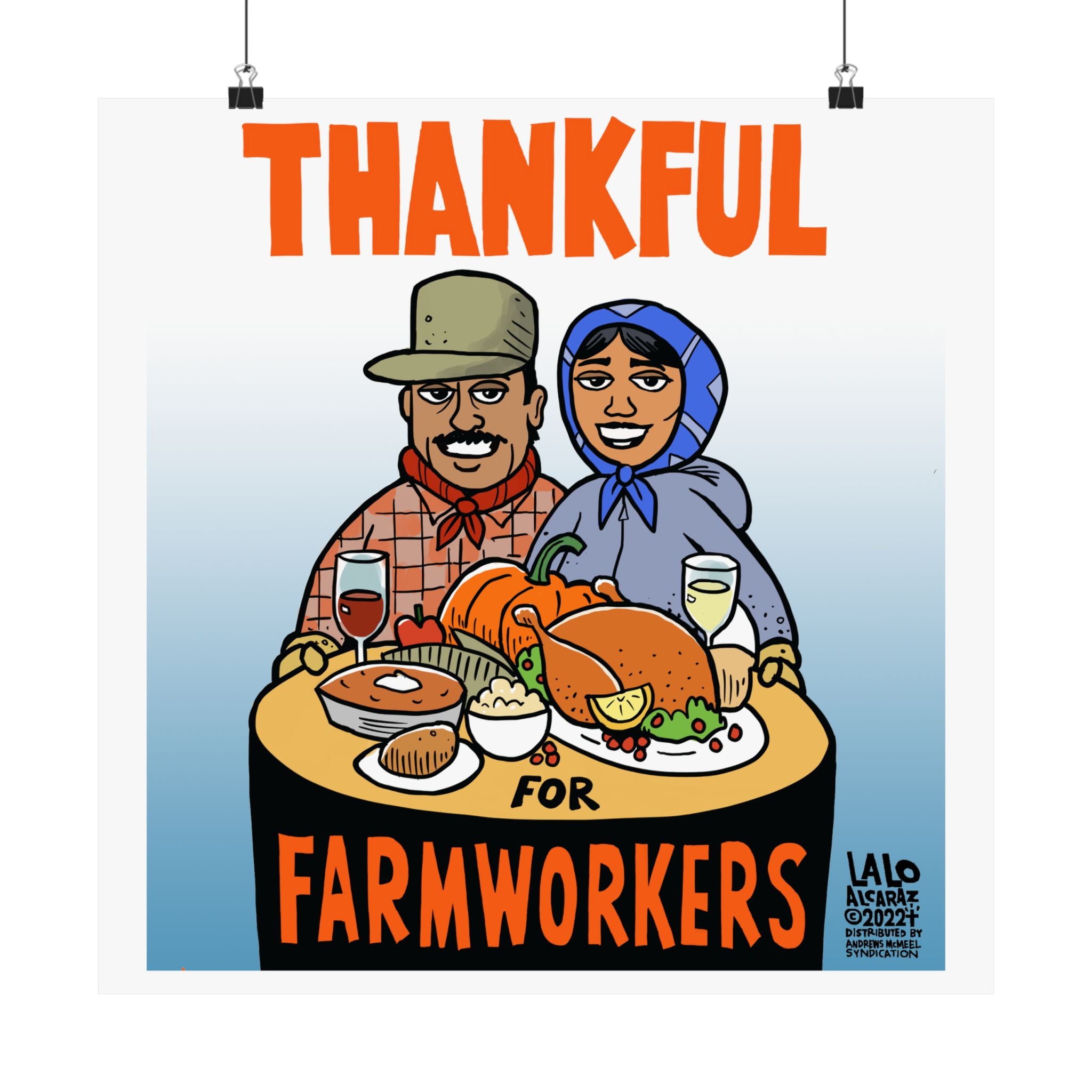 THANKFUL FOR FARMWORKERS Matte Vertical Posters for Home Decor, Wall Art