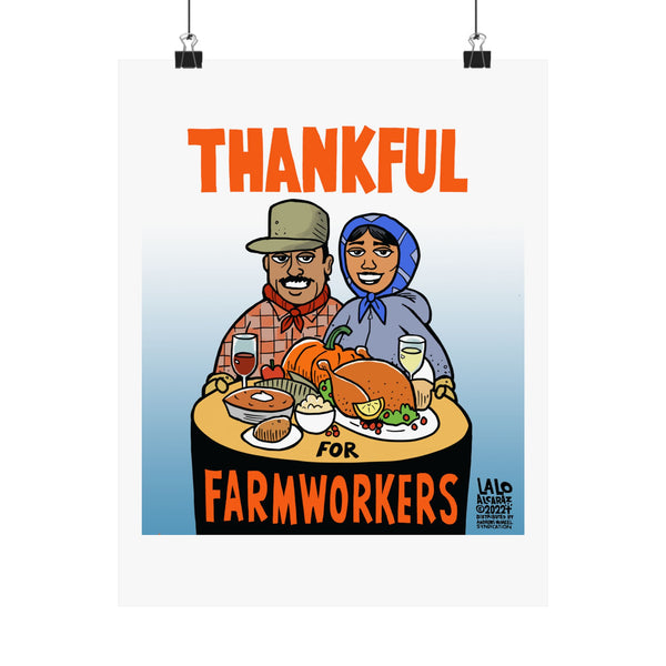 THANKFUL FOR FARMWORKERS Matte Vertical Posters for Home Decor, Wall Art