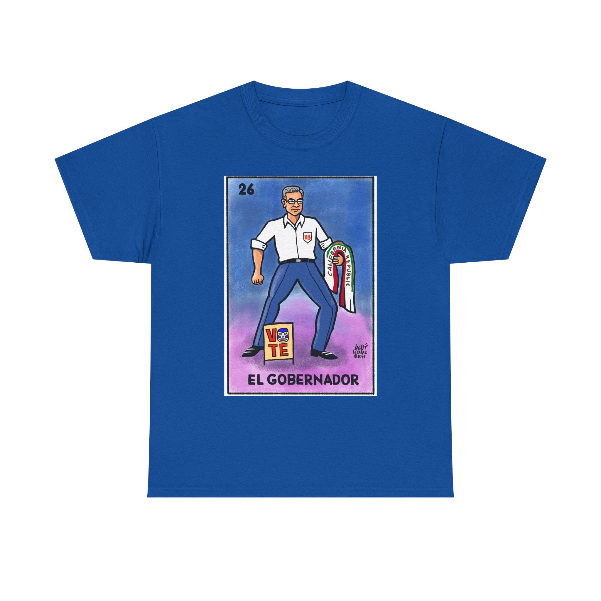EL GOBERNADOR  t-shirt — by LALO ALCARAZ Political Graphic T-Shirt