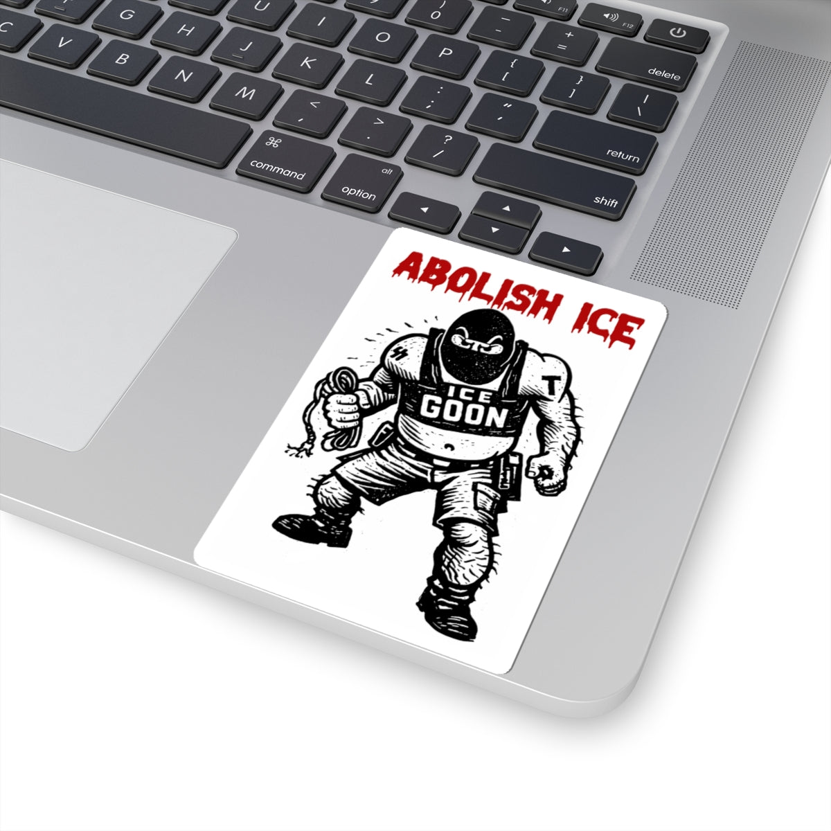 Abolish ICE 'Ice Goon' Kiss-Cut Sticker — Protest / Political Activist Decal