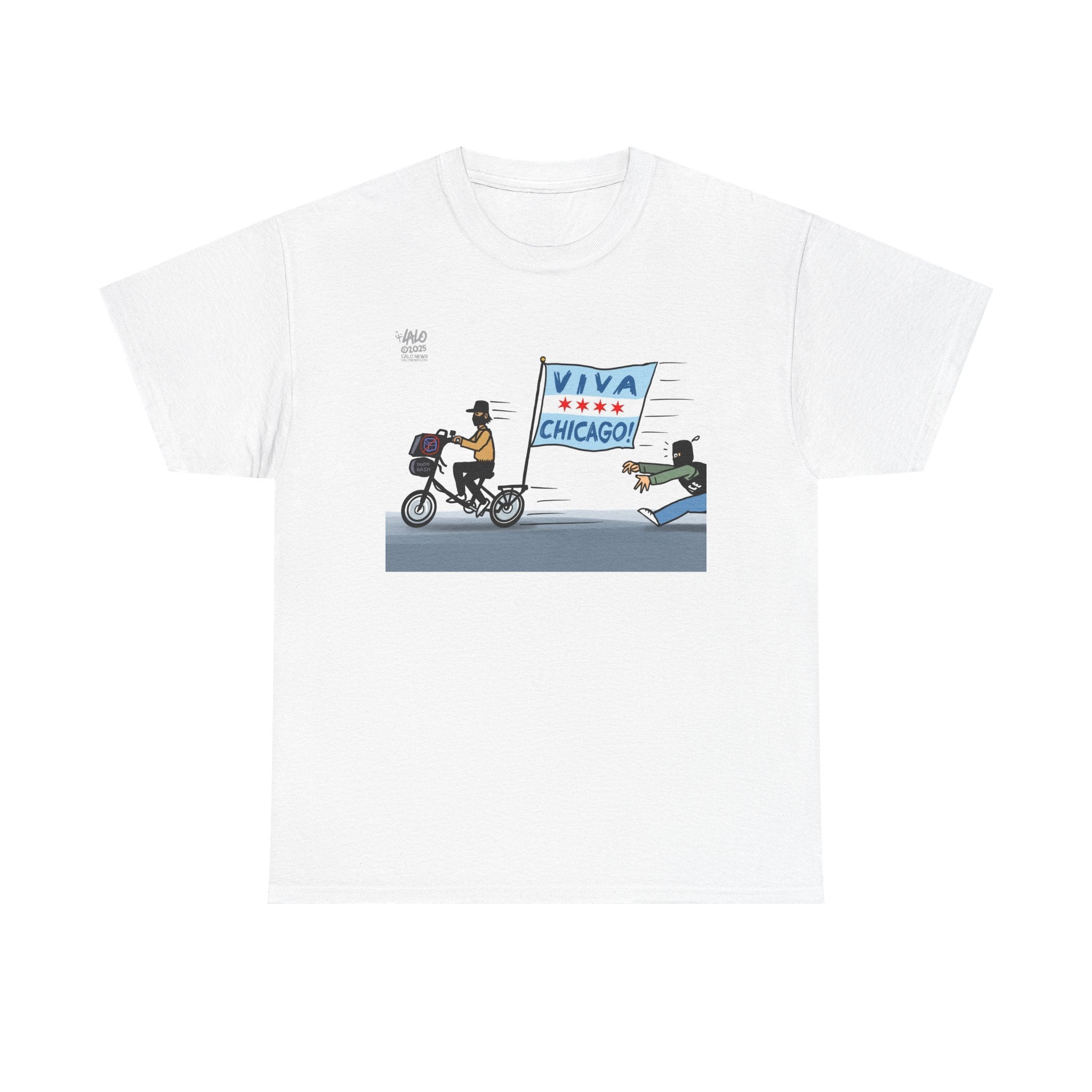 VIVA CHICAGO! by LALO ALCARAZ Unisex Heavy Cotton Tee