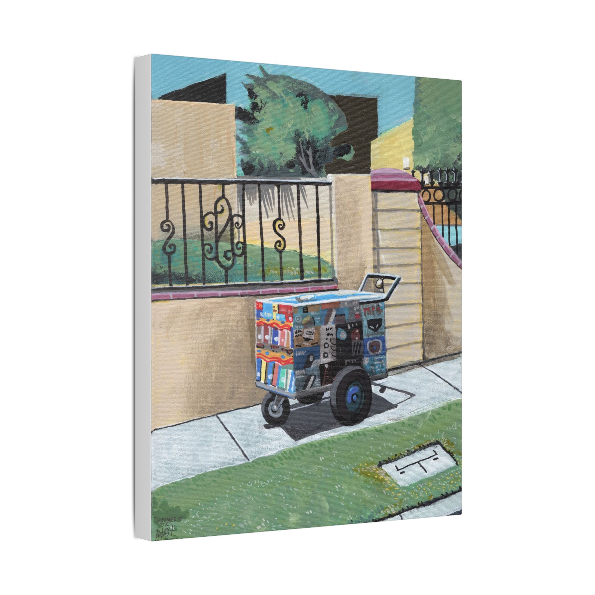 "SUMMER OF ICE" Artistic Stretched Canvas Print