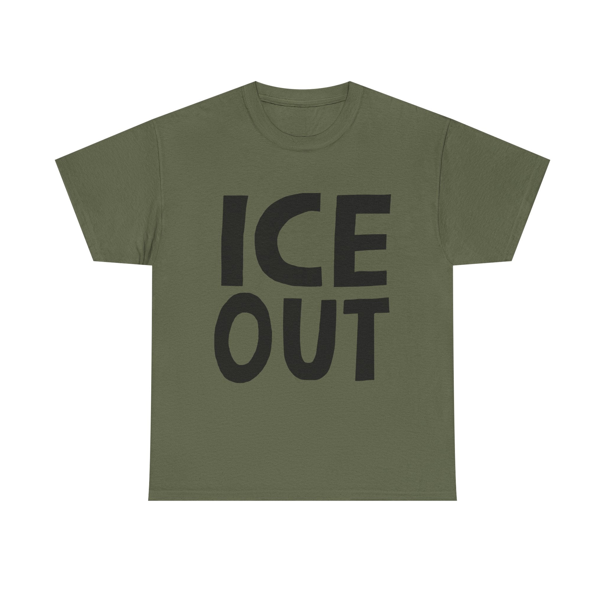 "ICE OUT" by Lalo Alcaraz Bold Graphic Tee