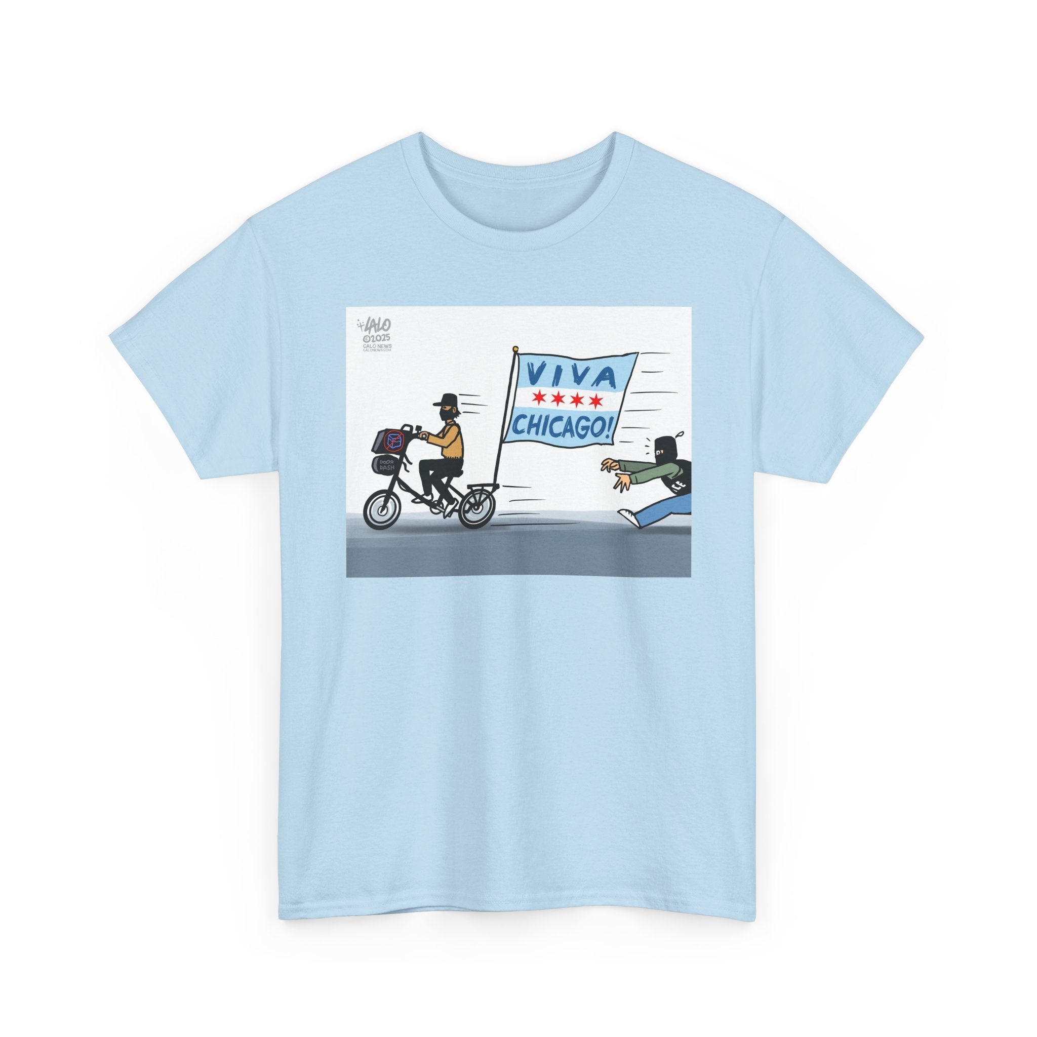 VIVA CHICAGO! by LALO ALCARAZ Unisex Heavy Cotton Tee