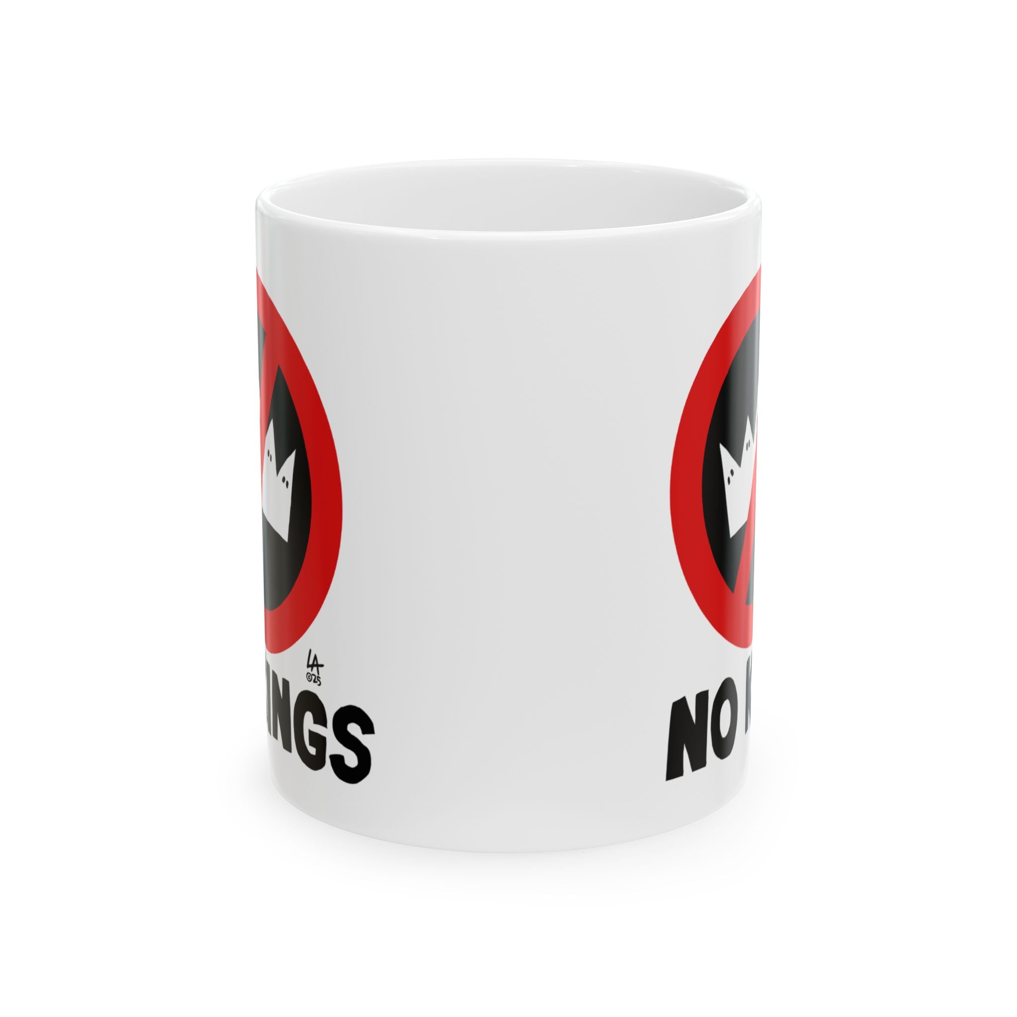 No Kings Ceramic Coffee Mug - Resistance Drinkware