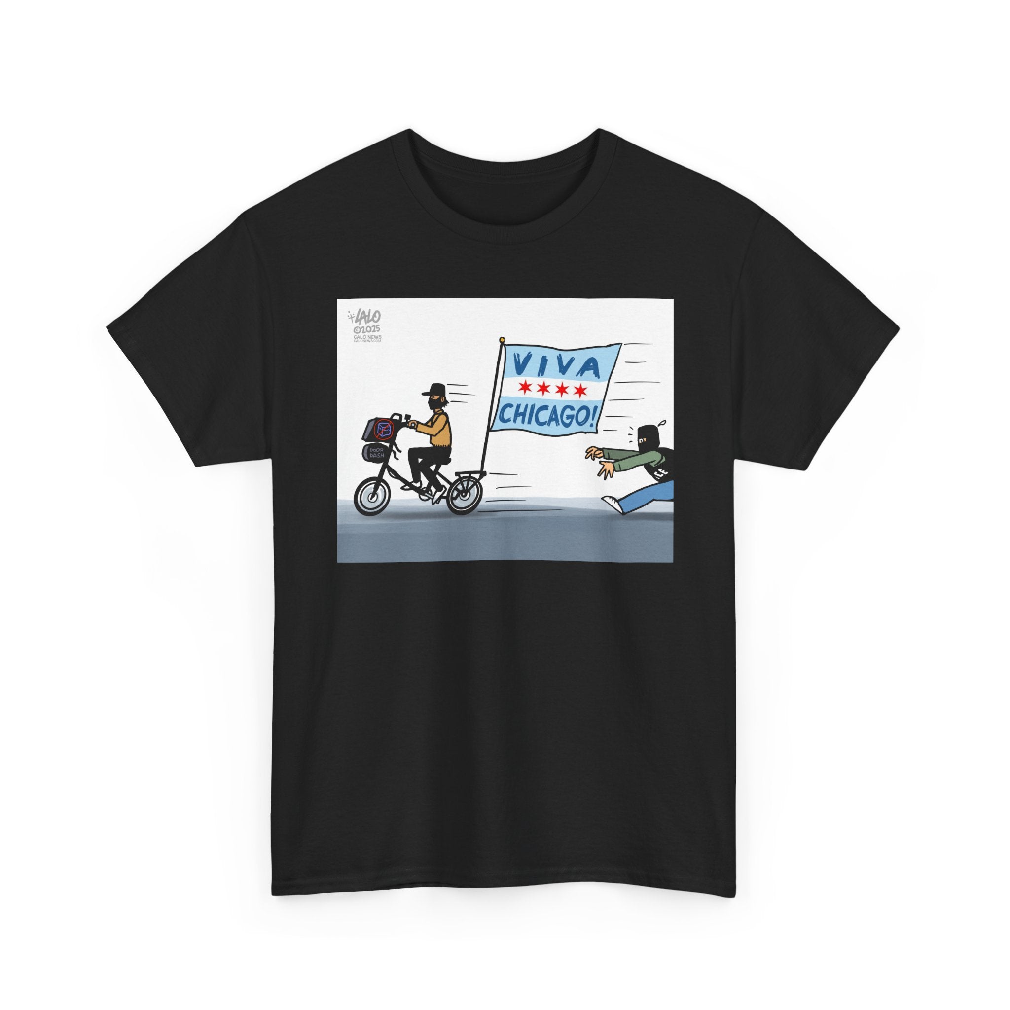 VIVA CHICAGO! by LALO ALCARAZ Unisex Heavy Cotton Tee