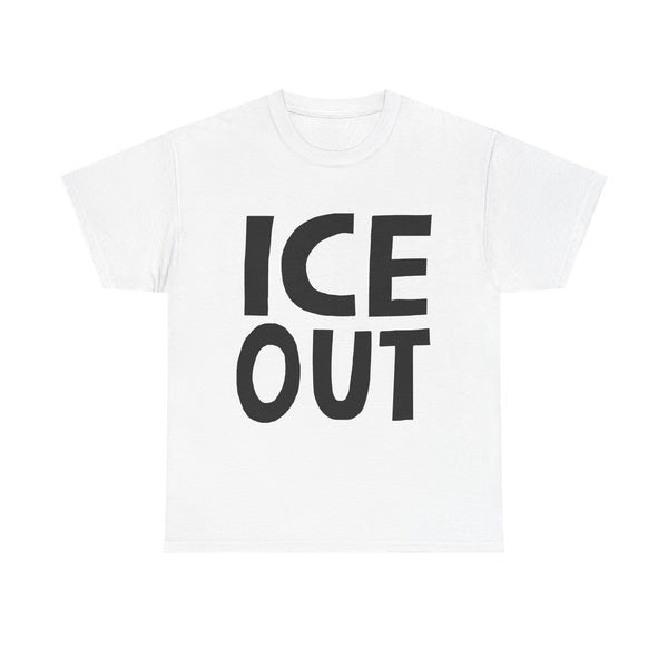 "ICE OUT" by Lalo Alcaraz Bold Graphic Tee
