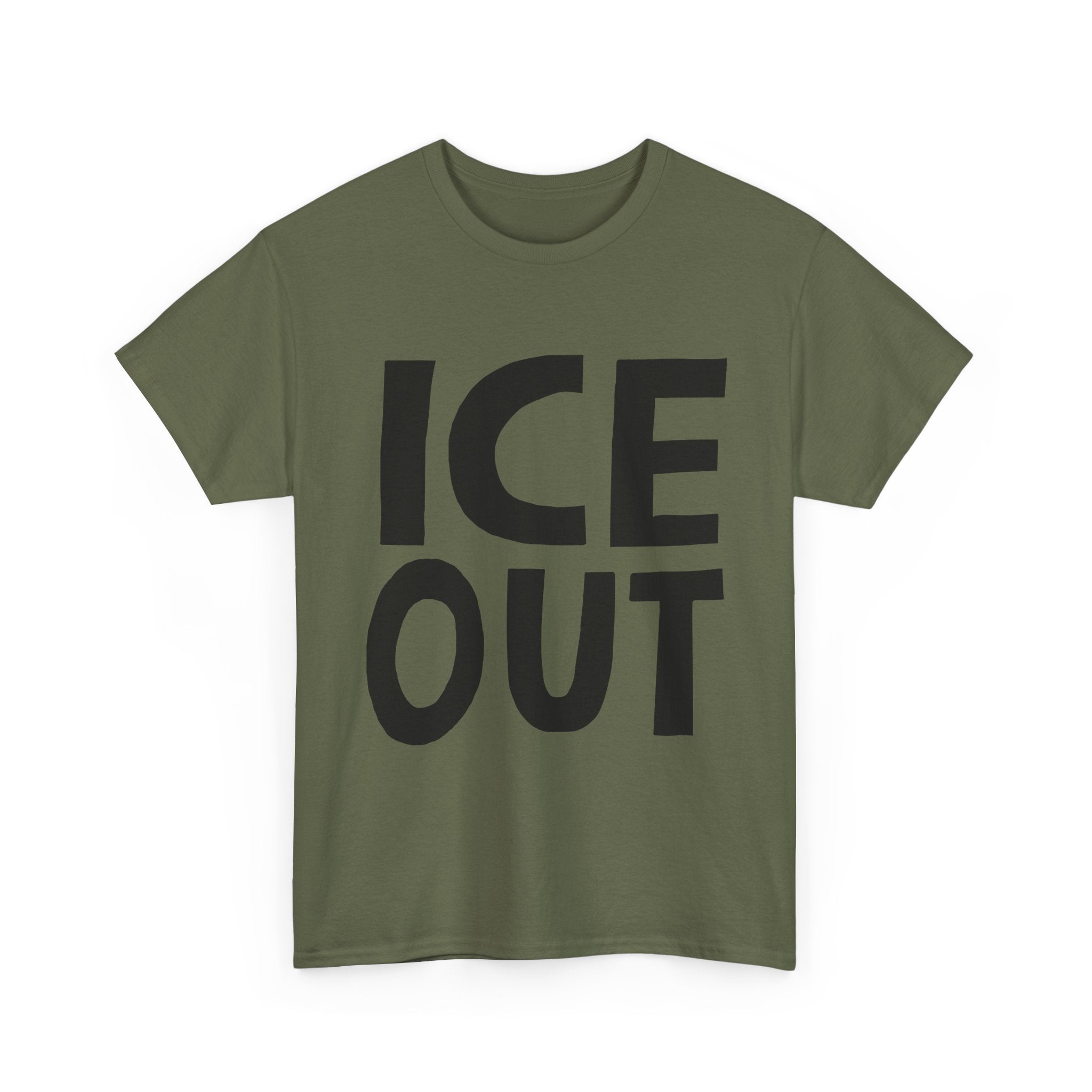 "ICE OUT" by Lalo Alcaraz Bold Graphic Tee