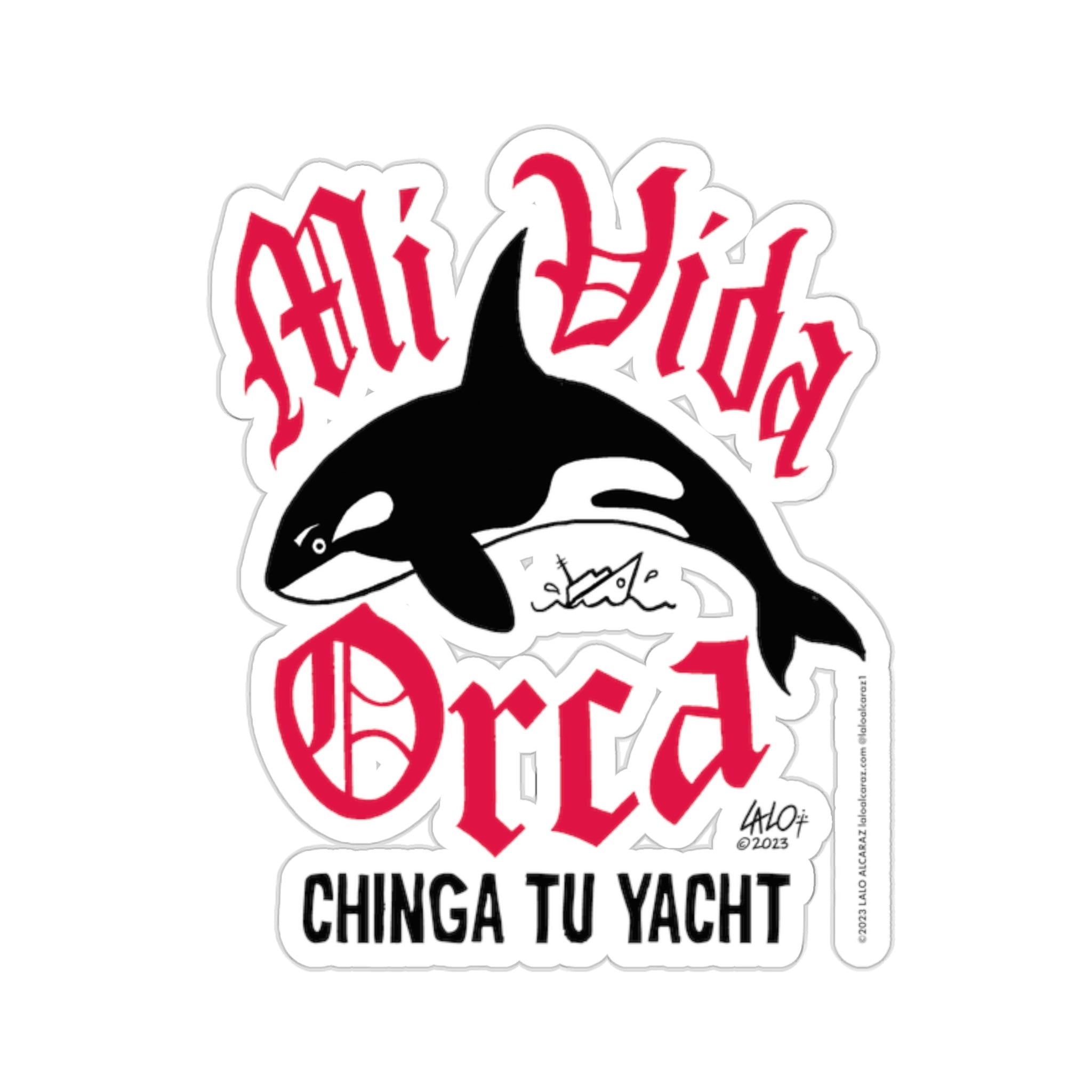MI VIDA ORCA Kiss-Cut Stickers