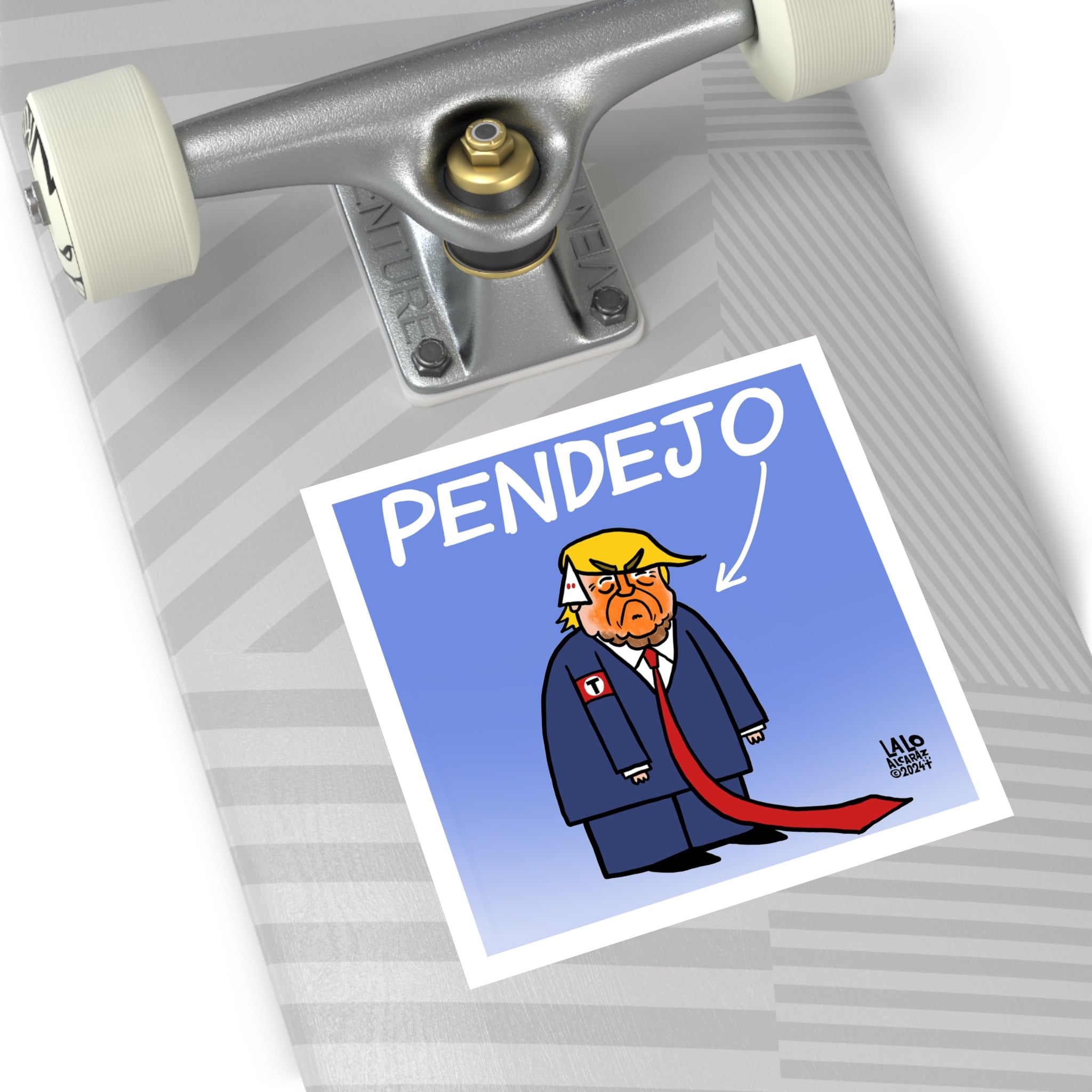 Humorous Political Square Vinyl Stickers - 'Pendejo' Design