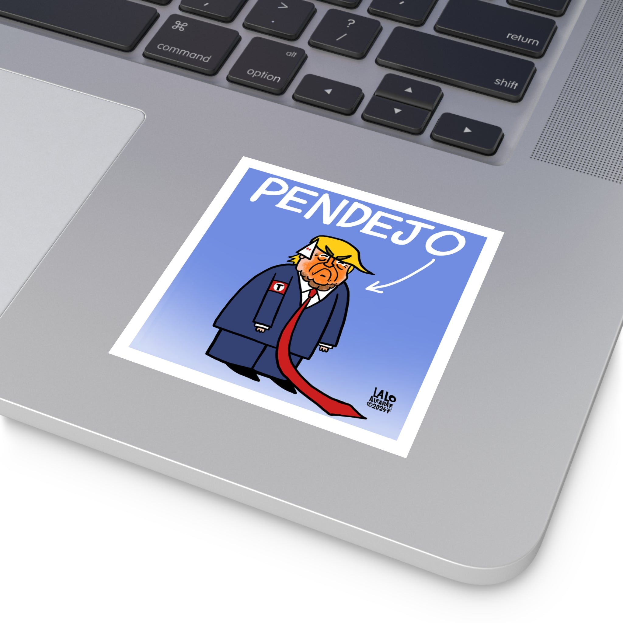 Humorous Political Square Vinyl Stickers - 'Pendejo' Design