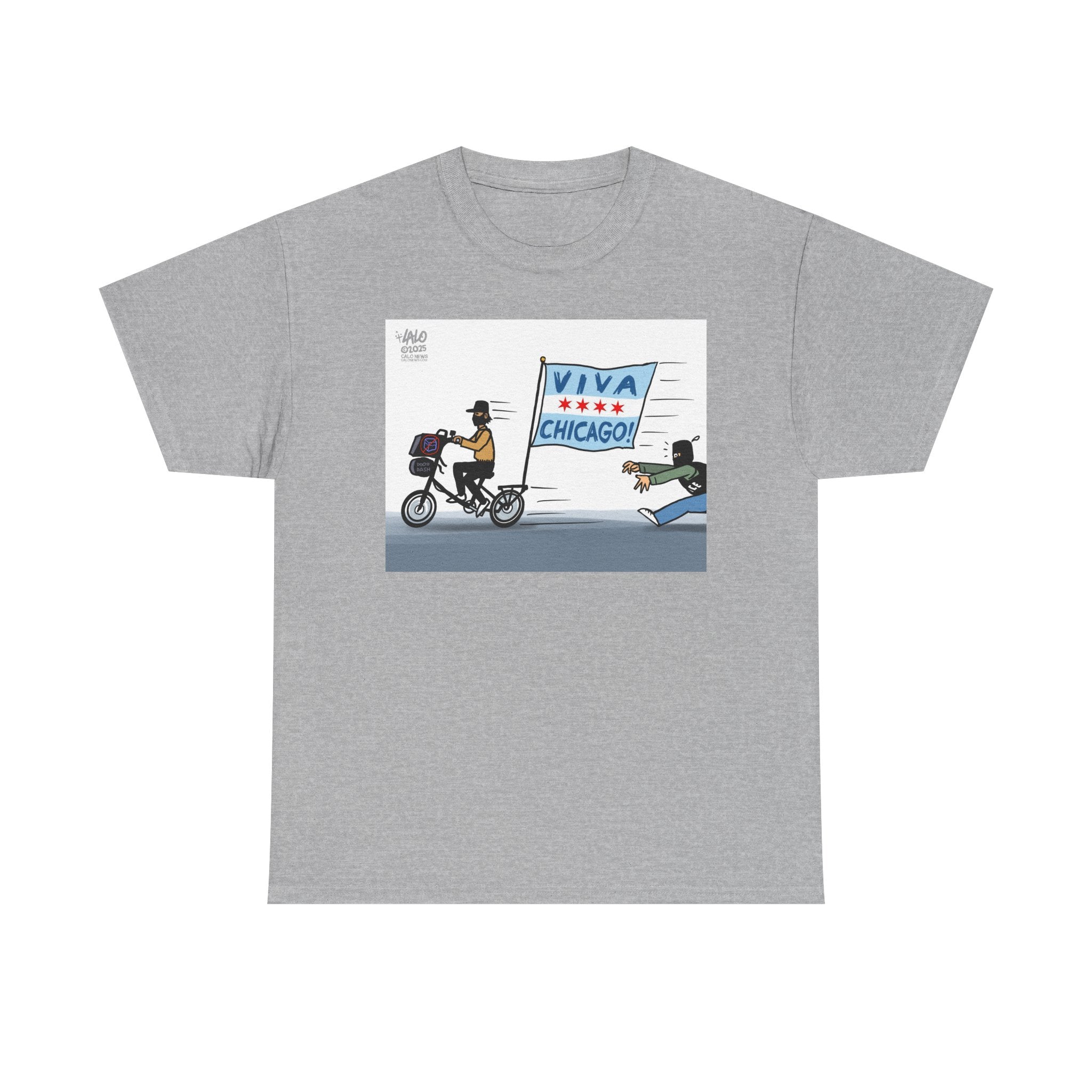 VIVA CHICAGO! by LALO ALCARAZ Unisex Heavy Cotton Tee