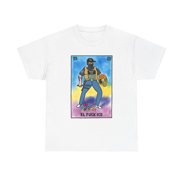 EL FAKE ICE Voteria Design by LALO ALCARAZ Unisex Heavy Cotton Tee