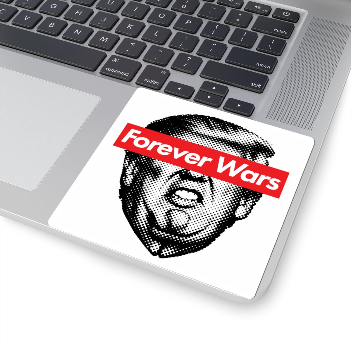 FOREVER WARS Supreme Leader Trump Text Kiss-Cut Sticker — Decal