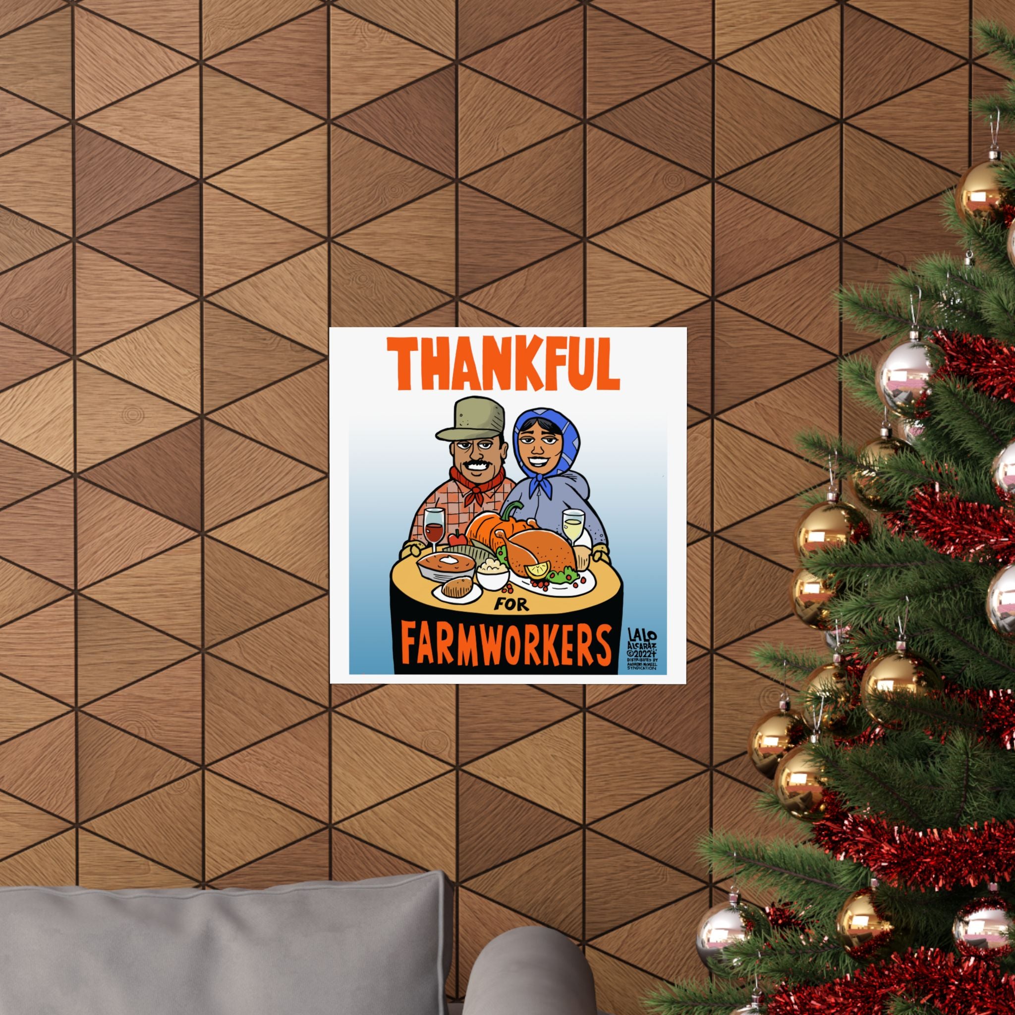 THANKFUL FOR FARMWORKERS Matte Vertical Posters for Home Decor, Wall Art