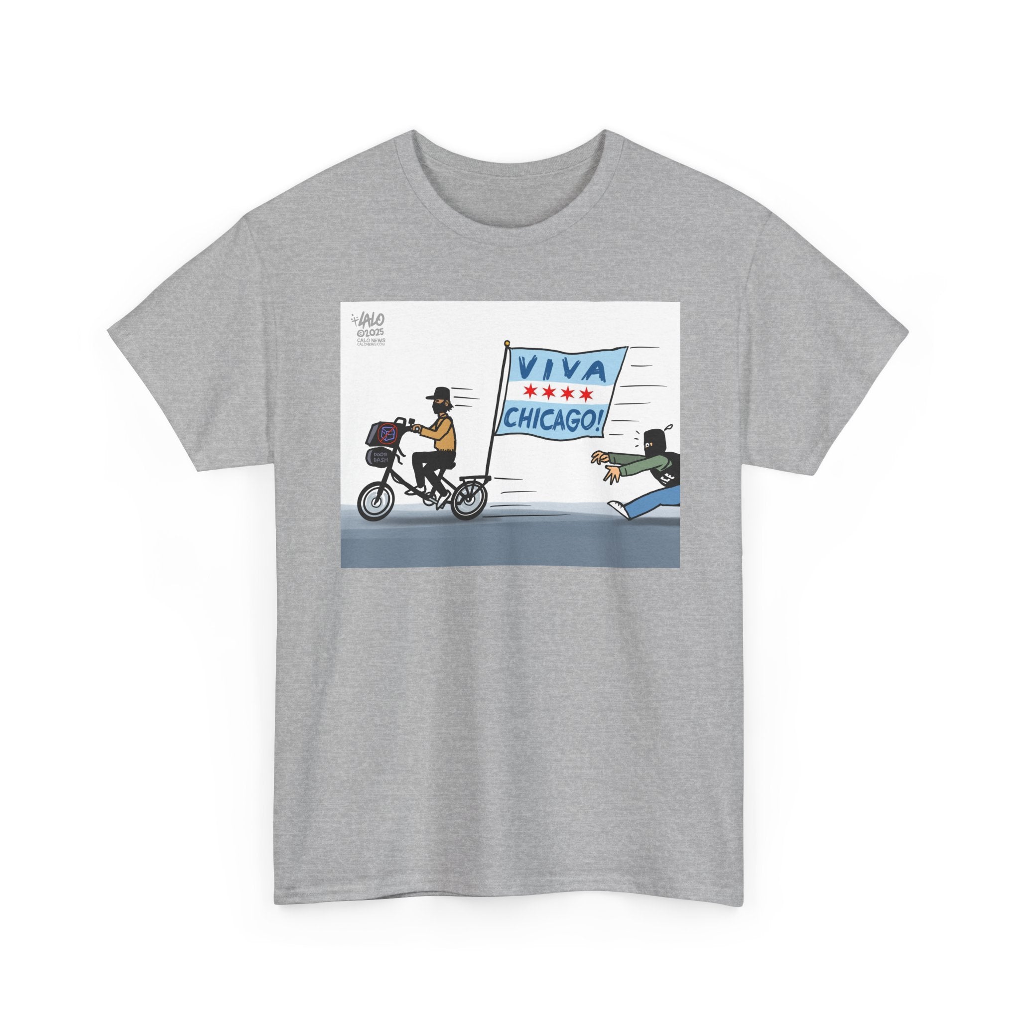 VIVA CHICAGO! by LALO ALCARAZ Unisex Heavy Cotton Tee